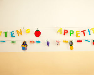 Guten Appetit Verzierung